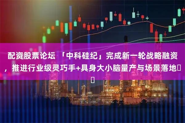 配资股票论坛 「中科硅纪」完成新一轮战略融资，推进行业级灵巧手+具身大小脑量产与场景落地​